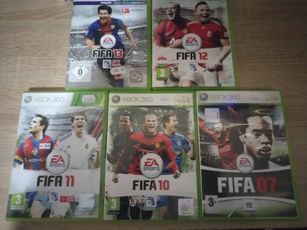 5 db FIFA Xbox 360 jatkok egyben 