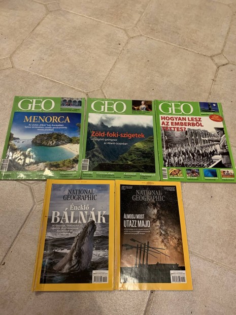 5 db GEO magazin national geographic Egytt elad