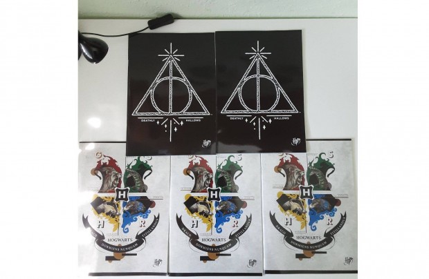 5 db Harry Potter Hogwarts ngyzethls / kocks A4 fzet