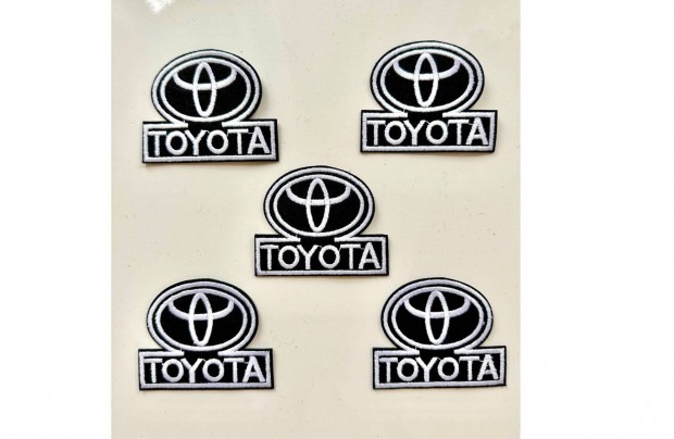 5 db (4+1 ajndk) ruhra vasalhat folt rvasal felvarr logo Toyota