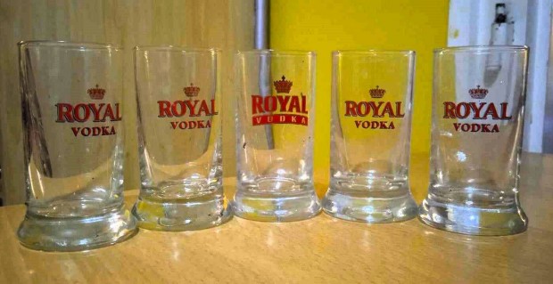 5 db. Royal Vodka mrkacmks rviditalos pohr