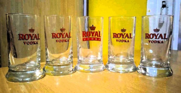 5 db. Royal Vodka mrkacmks rviditalos pohr