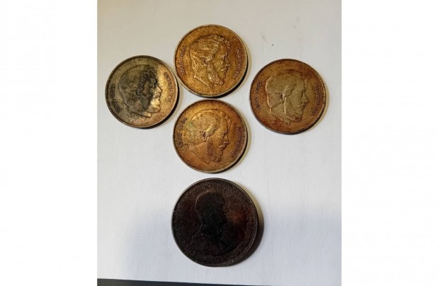 5 db ezüst 5 forintos