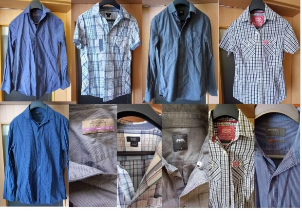 5 db férfi ing: Superdry, Burton, F&F, Ventuno