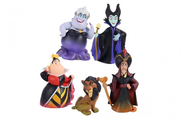 5 db-os Disney Villains gonosz karakter figura szett