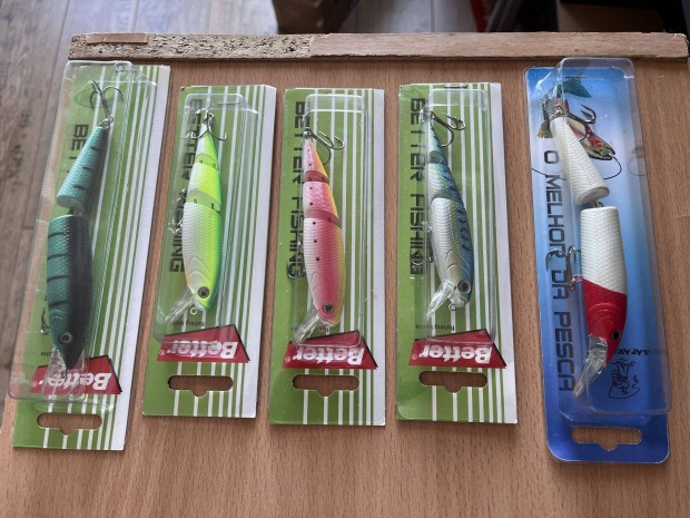 5 db rapala típusú nagyméretű műcsali eladó Új