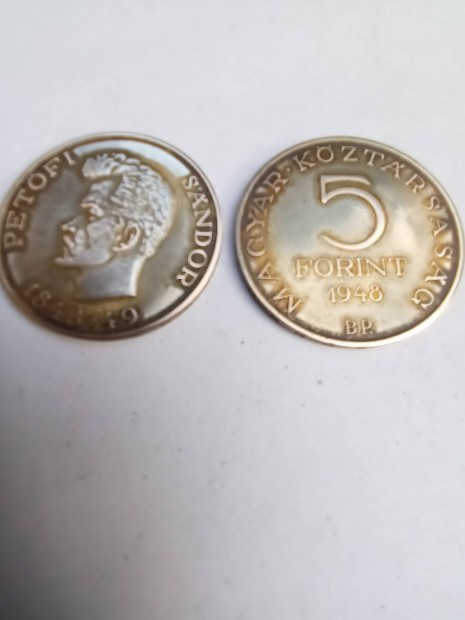 5 forint fm  Petfi 1948