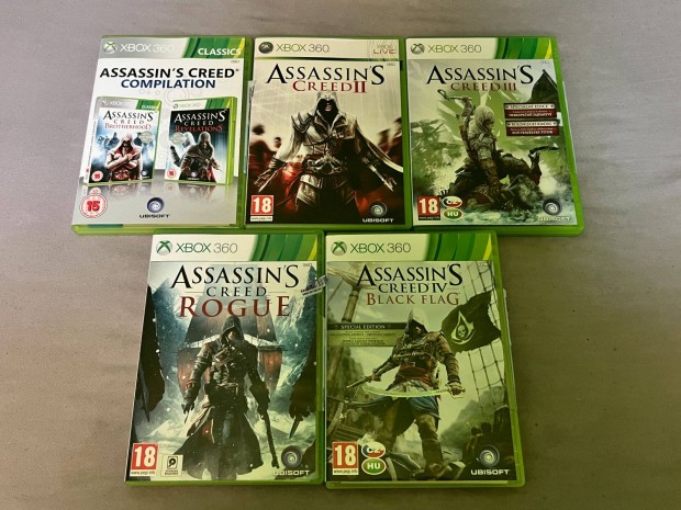 5db Assassin's Creed Xbox 360 Xbox 360 jtk egyben elad