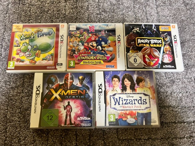 5db Eredeti Nintendo DS 3DS játék egyben eladó