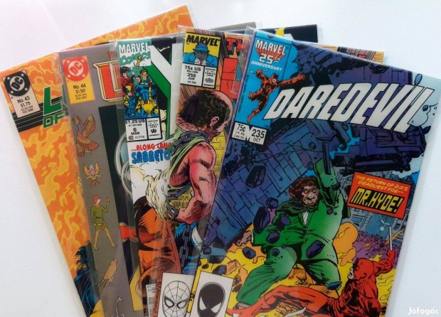 5db Marvel & DC Comics kpregny (eredeti, angol nyelv)