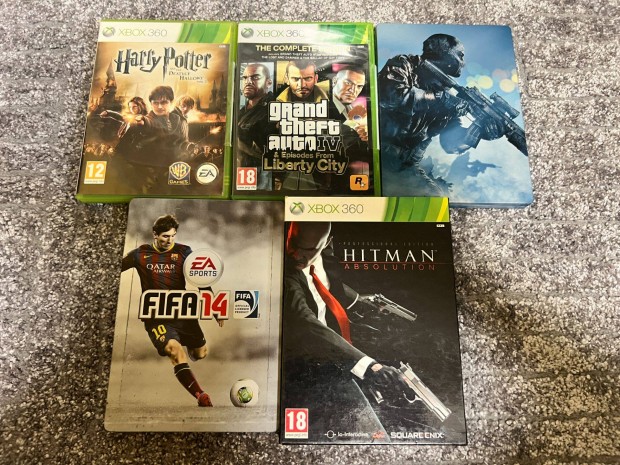 5db Xbox 360 xbox360 játék Harry Potter, GTA, Call of Duty