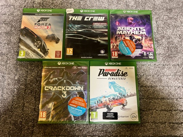 5db Xbox one xboxone játék egyben eladó