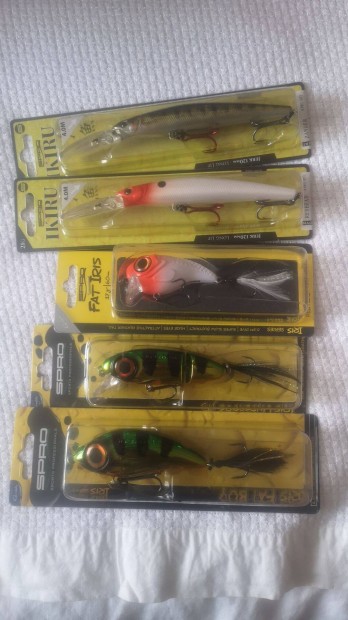 5db új Spro wobbler Iris Underdog fatboy Ikiru Rapala Salmo