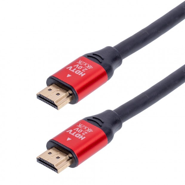 5m-es NAGY SEBESSÉGŰ HDMI KÁBEL 2.0V, 4K-60HZ, ARANYOZOTT APA-APA CSA