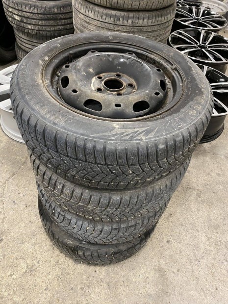 5x100 14" lemezfelni 185/60R14 Tligumival