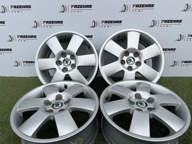 5x100 15" Skoda gyári alufelni 6Jx15h2 ET43