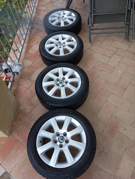 5x100 15 col gyri skoda alufelni 195/55 r15 gumival