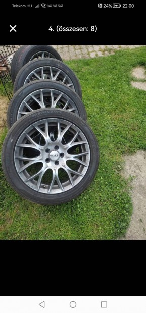5x100 17 colos  alufelni  j nyrigumikkal!! golf 4, bora, skoda, seat