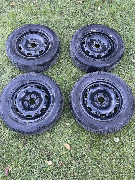 5x100 R14 felni, 175/65 R14 téli gumi