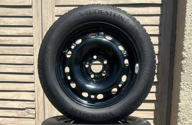 5x100 R15 Skoda Fabia Felni nagyon jó téli gumival 185/60 Polo Ibiza