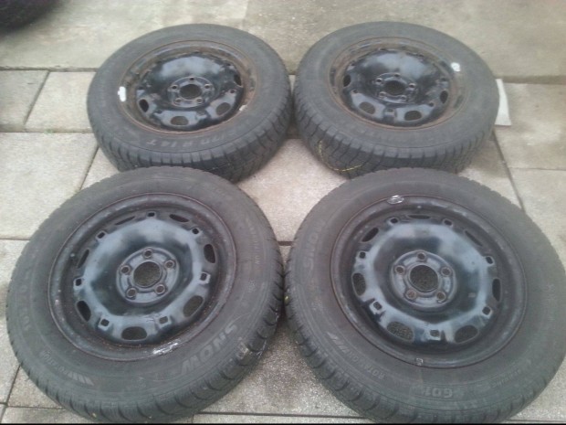 5x100 VW,Skoda,Seat lemezfelni 165/70R14 tli gumival