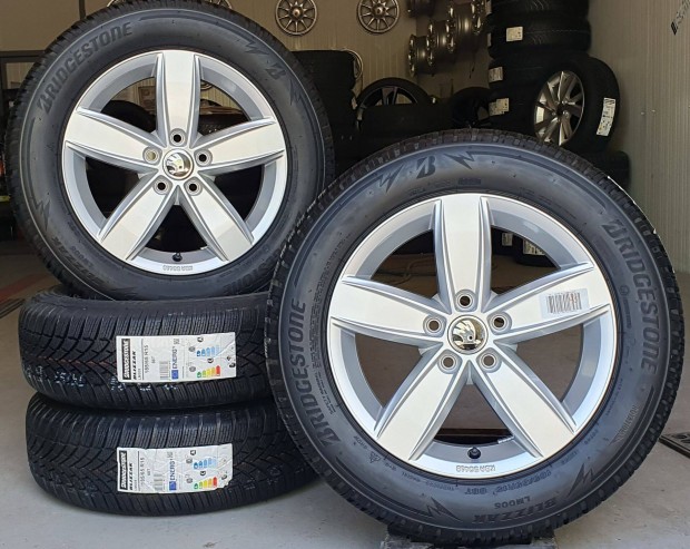 5x100 Vadonatj gyri Skoda Fabia alufelni 185/65 R15 tli gumik