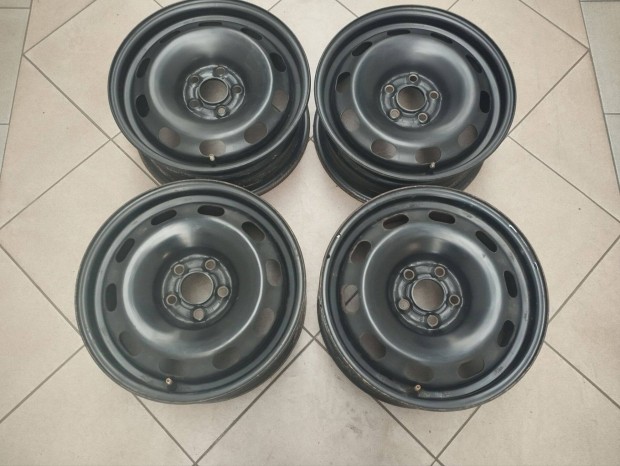 5x100 Volkswagen gyri lemezfelni 6x15 ET38 VW Golf Bora Skoda Octavia