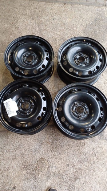 5x100-as 15" -ös gyári új VW/Skoda/Seat acélfelni garnitúra eladó