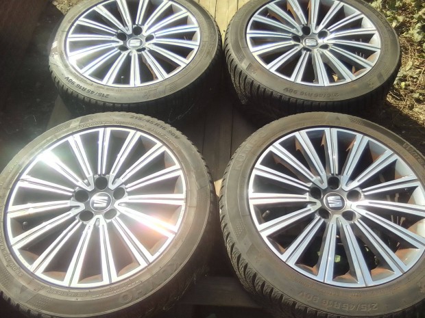 5x100 gy�ri Seat Ibiza alufelni 215/45R16 Kumho t�li gumival