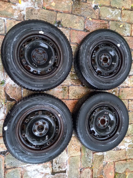 5x100 lemezfelni tligumikkal polo ibiza fabia r14