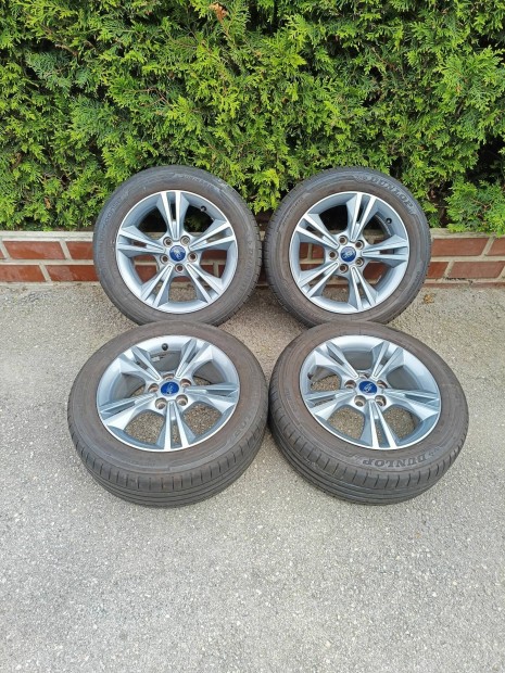 5x108 16 / 16" Gyári Ford alufelni 205/55 R16 Dunlop nyári gumi