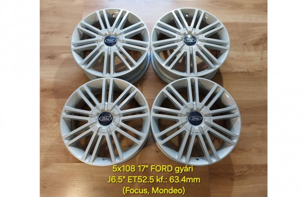 5x108 17" Ford Kuga gyri alufelni garnitra /Focus, C-Max, Mondeo/