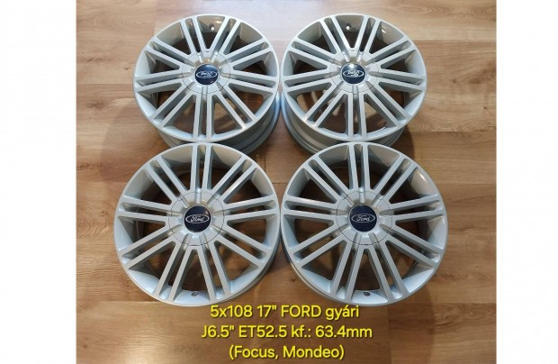 5x108 17" Ford gyri alufelni garnitra /Focus, C-Max, Mondeo/