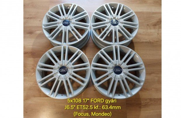 5x108 17" Ford gyári alufelni garnitúra - C-Max, Mondeo, Focus