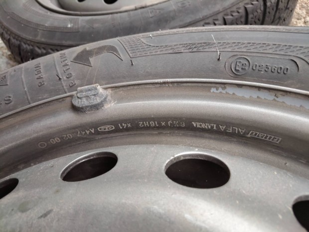 5x108 R16 Alfa166,Lancia Kappa lemezfelni garnitúra nagyfékesre is