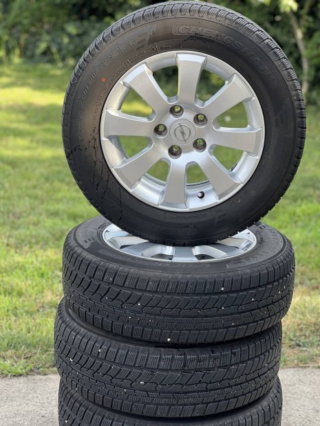 5x110 15" gyári Opel alufelni, Újszerű téligumival!