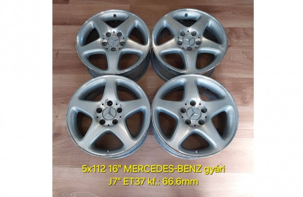 5x112 16" Mercedes W203 gyári alufelni garnitúra /C-osztály, Vito/