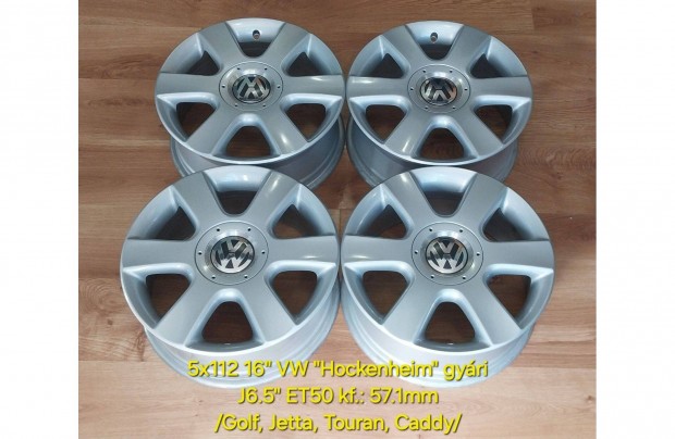 5x112 16" VW Hockenheim gyári alufelni garnitúra /Golf, Jetta, Touran