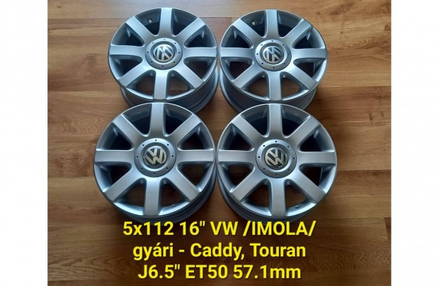 5x112 16" VW gyári /Imola/ Golf, Jetta, Caddy, Touran