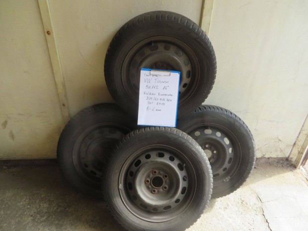 5x112 16" VW lemezfelni 205/60R16 Falken téligumik