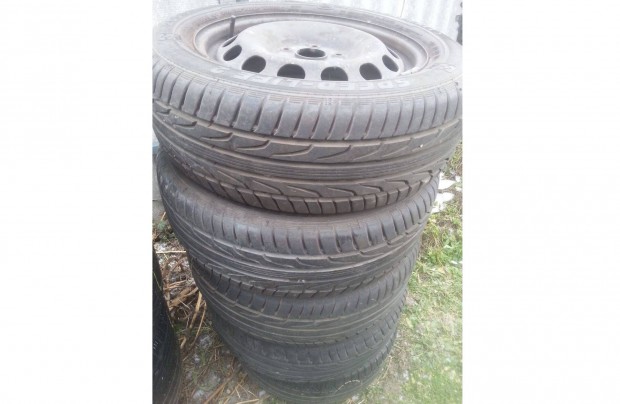 5x112 16" gyri VW lemezfelni 205/55R16 XL Semperit nyri gumival