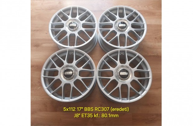 5x112 17" BBS RC 307 (eredeti) alufelni garnitra