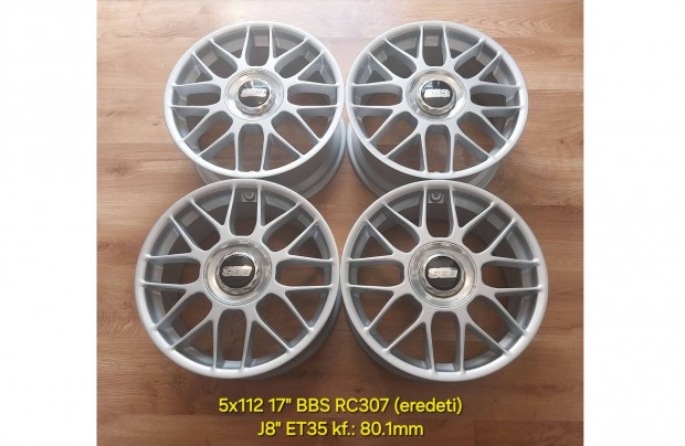 5x112 17" BBS RC 307 eredeti alufelni garnitra /8x17 ET35/