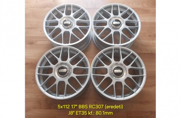 5x112 17" BBS RC 307 eredeti alufelni garnitra /VW, Mercedes/