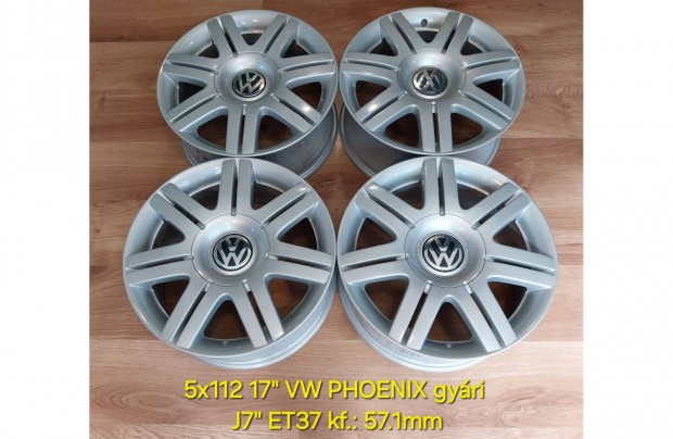 5x112 17" VW "Phoenix" gyári alufelni garnitúra /Passat, Caddy/