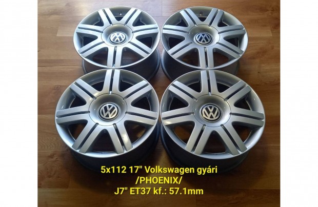 5x112 17" VW "Phoenix" gyri alufelni garnitra - j fnyezssel