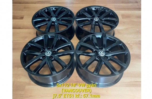 5x112 18" VW /Vancouver/ Golf 5-6 gyári alufelni garnitúra