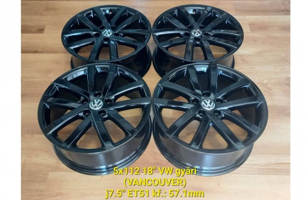 5x112 18" VW /Vancouver/ Golf 6 GTi gyári alufelni garnitúra