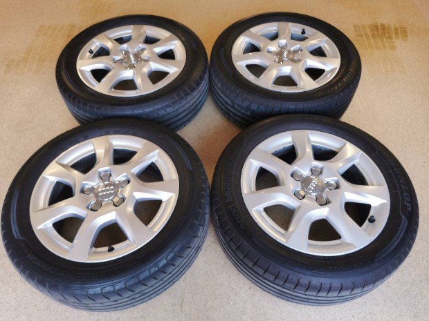 5x112 6,5 Jx16 Et50 Audi 16" alufelnik dunlop ny�rigumikkal