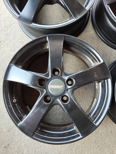 5x112 6x 15" r15 et48 Fekete Dezent alufelni